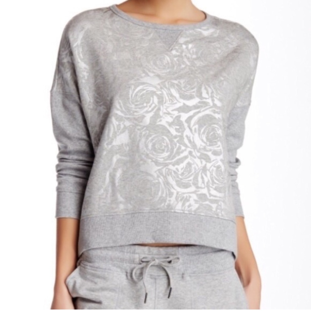 Betsy Johnson Rose Foil Sweatshirt